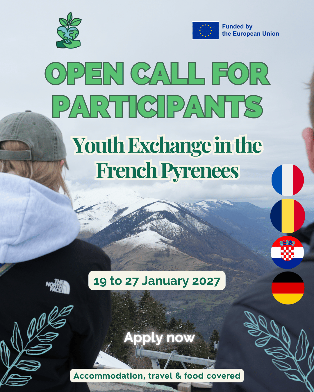 Appel à participation : échange de jeunes Greencademy dans les Pyrénées françaises